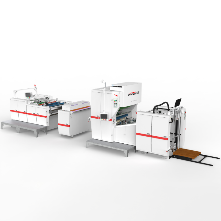 Máquina laminadora automática vertical de curado UV