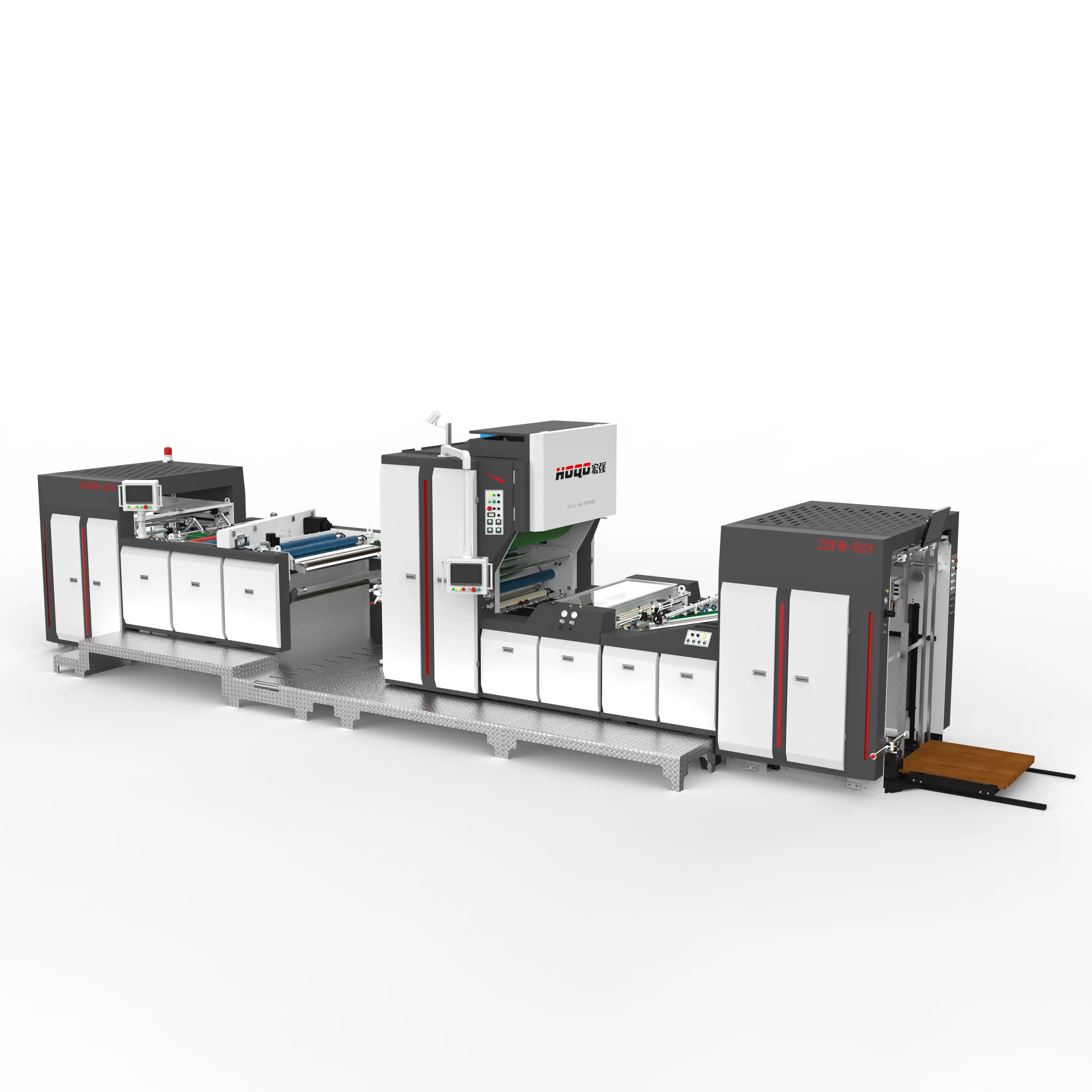 Máquina laminadora inteligente con eliminación de polvo con cuchilla servocadena
