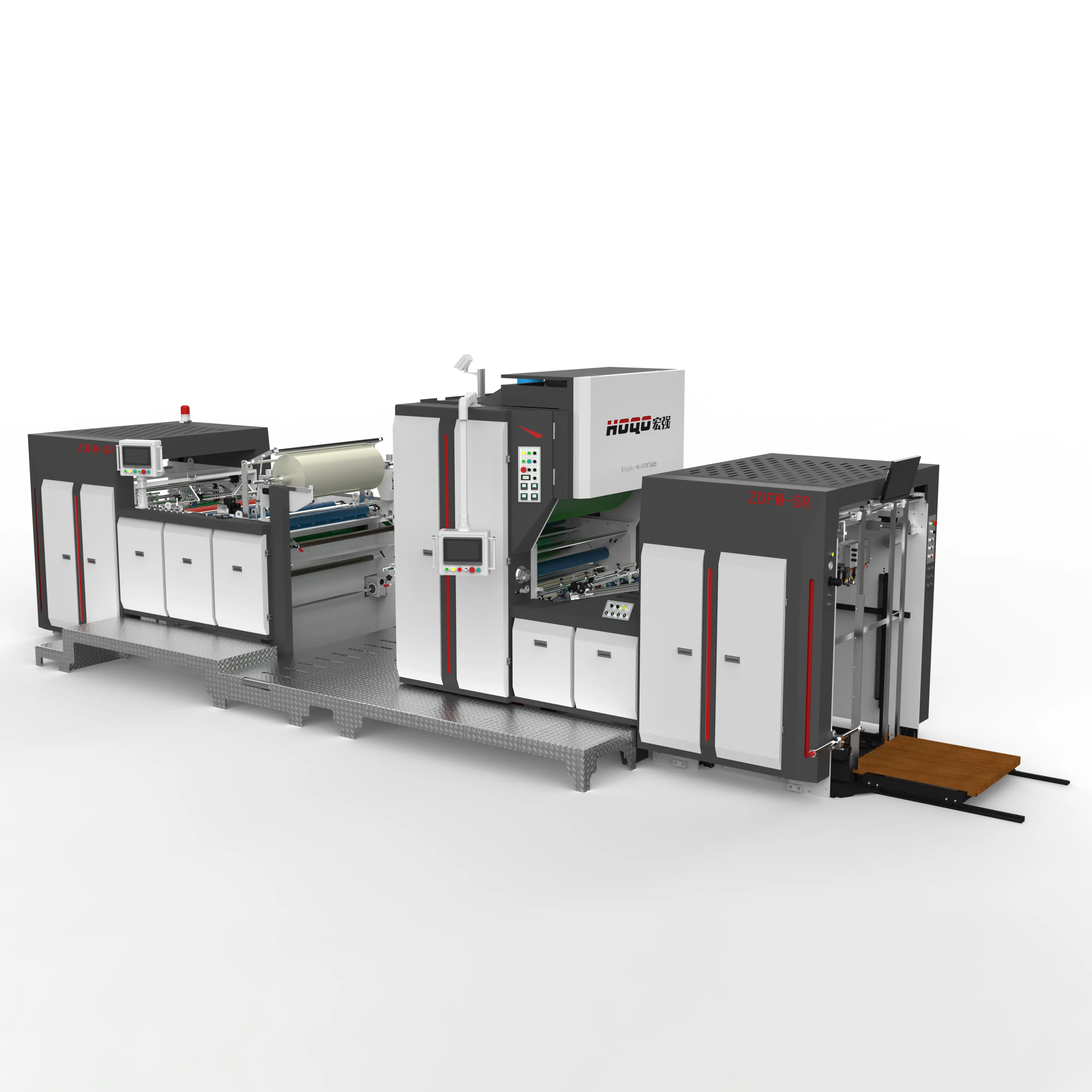 Máquina laminadora inteligente con removedor de película servo